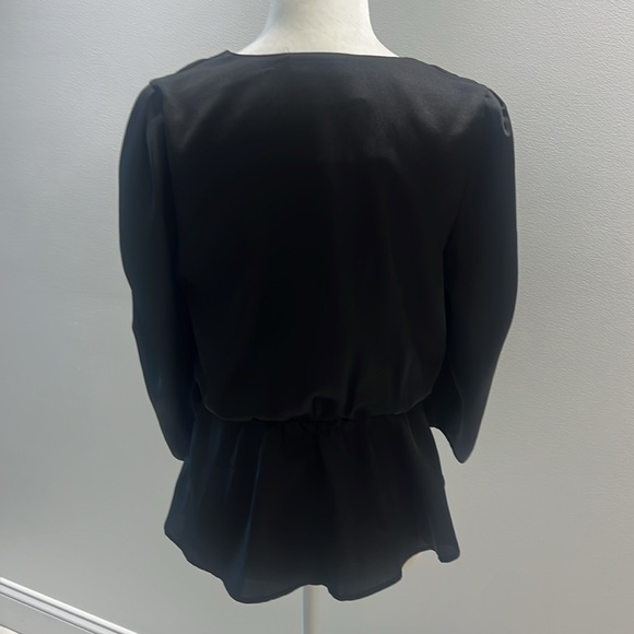 New with tags The Attico Camicia “Della” blouse top black size 38 - Picture 4 of 6